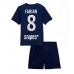 Paris Saint-Germain Fabian Ruiz #8 Hjemmedraktsett Barn 2025-26 Korte ermer (+ Korte bukser)